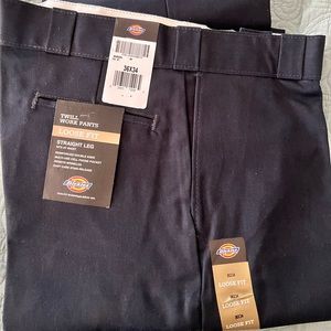 NWT Dickies double knee work pants loose fit 36x34